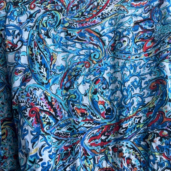 Lauren Ralph Lauren Swim Cover-Up Dress size L Paisley Boho Beach Style - Picture 2 of 9